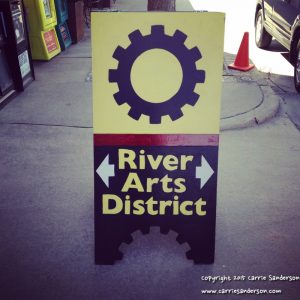 River Arts District Sign