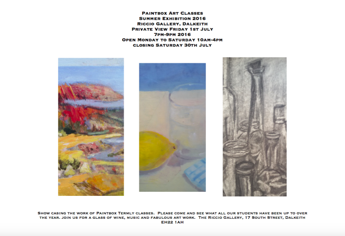 Paintbox Summer Exhibition July 2016