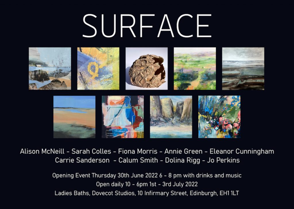 SURFACE exhibition 2022 flyer
